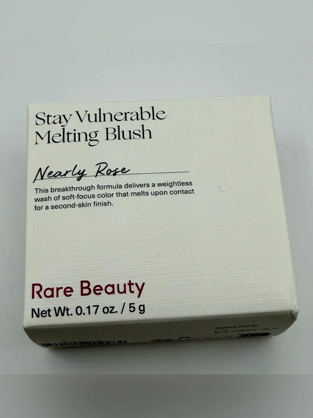 Rare Beauty Stay Vulnerable Melting Cream Blush in Nearly Rose 0.17 oz
